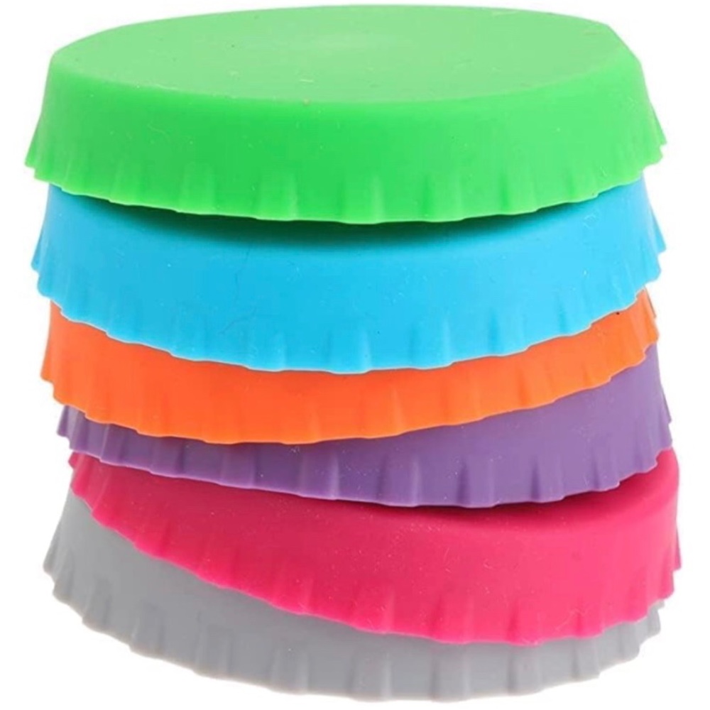 10 piece Silicone Soda pop covers NIB
